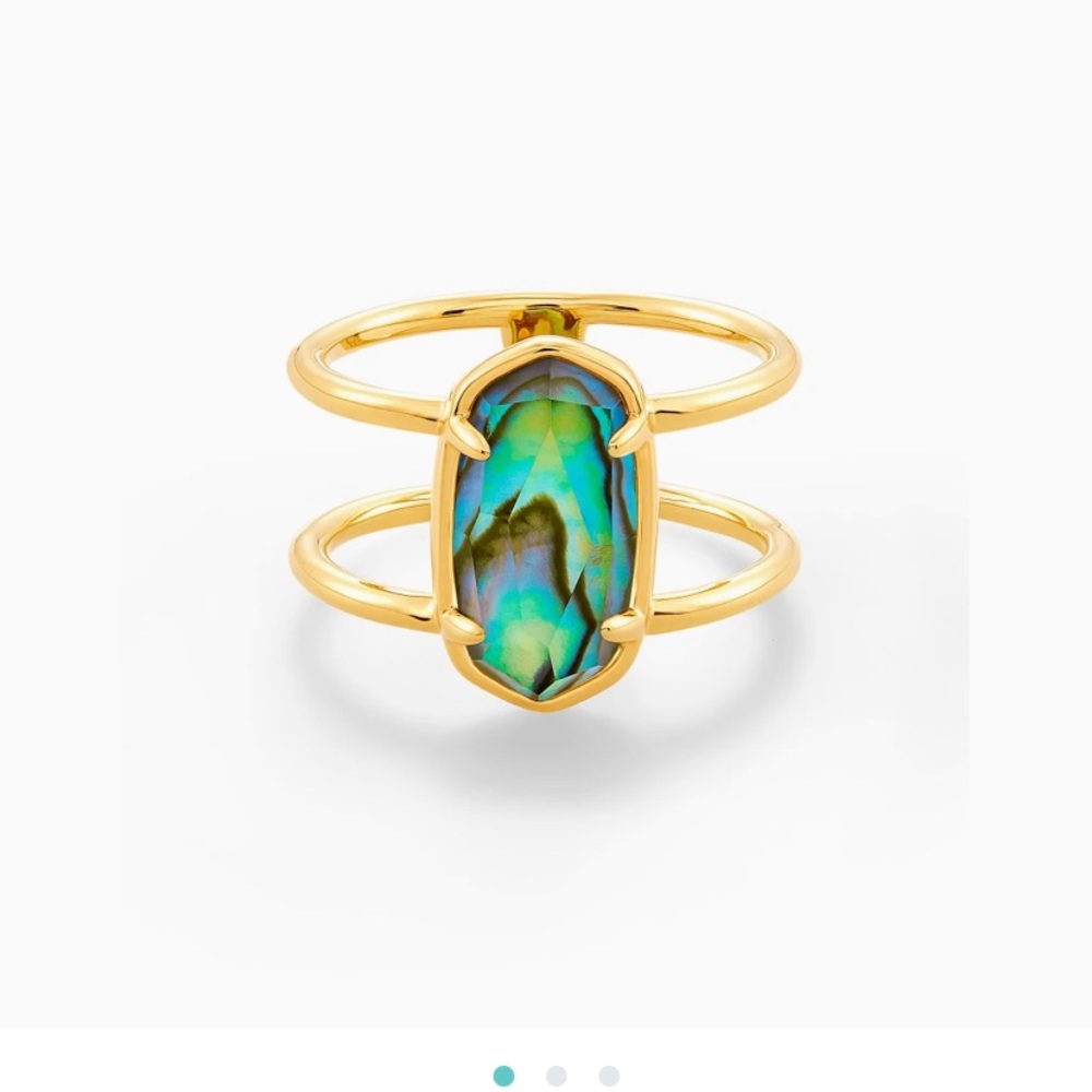 New Kendra Scott gold ring.  Size 7 and it is too small for me.  Never worn.